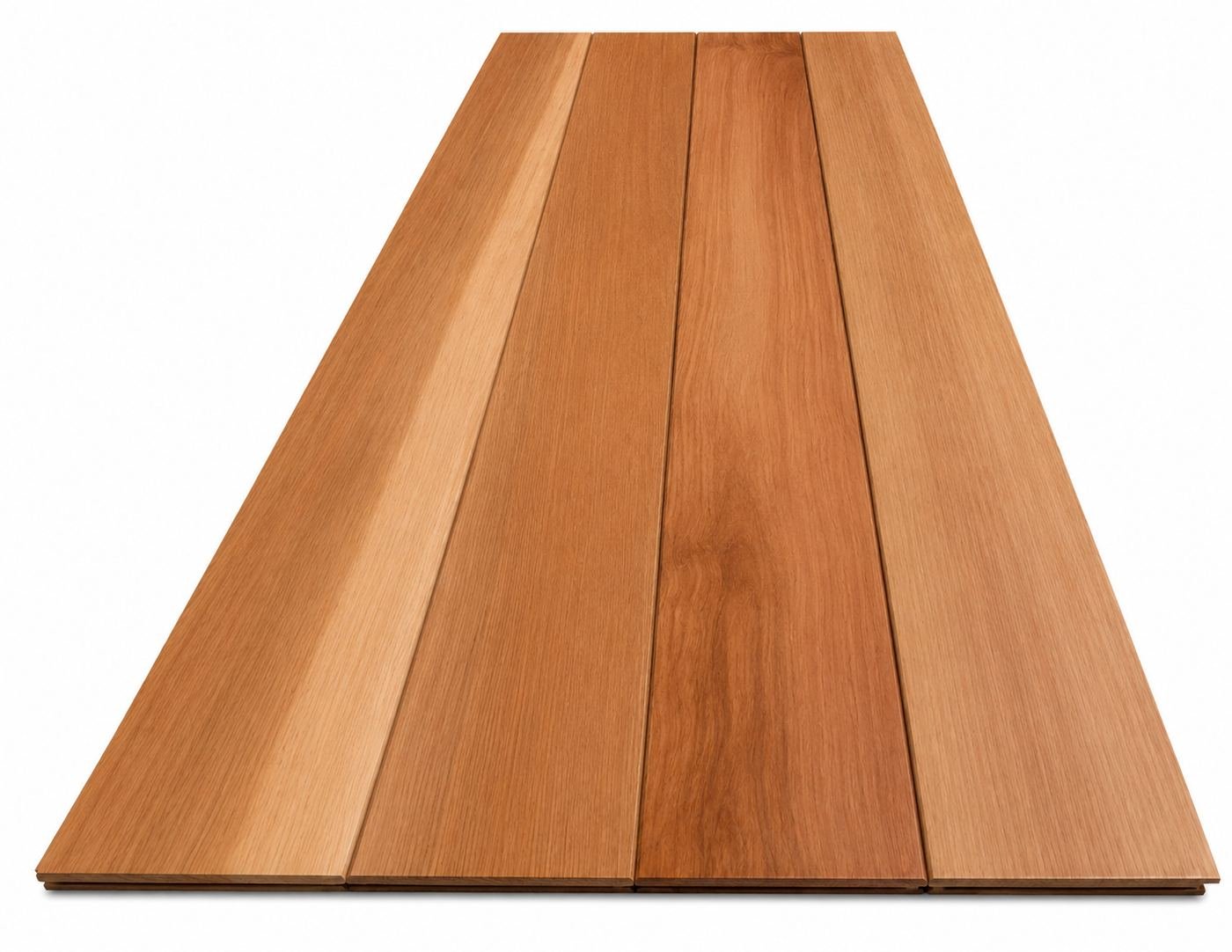 Cedar timber lining boards showing natural colour variation